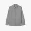 Camisa de algodão de corte regular para homem