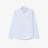 Camisa de algodão de corte regular para homem