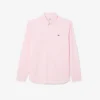 Camisa de algodão de corte regular para homem