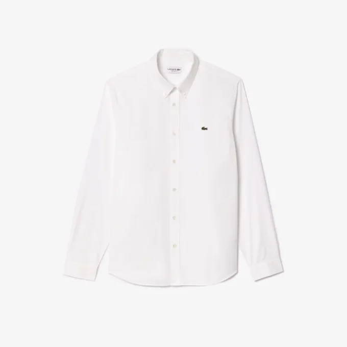 Camisa de algodão de corte regular para homem