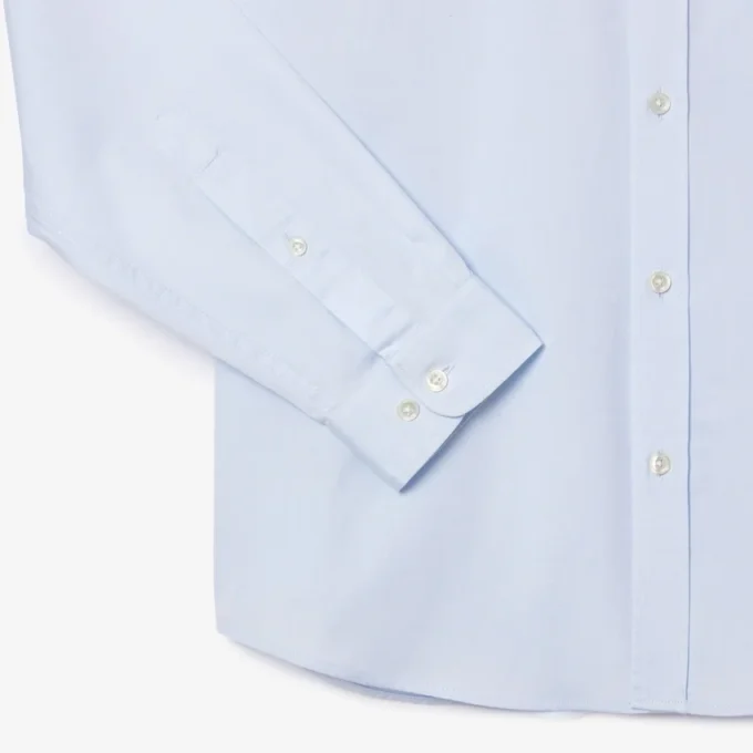 Camisa de algodão de corte regular para homem