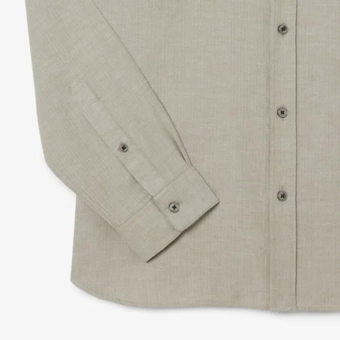 Camisa de algodão de corte regular para homem