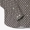 Camisa de algodão estampada de corte regular
