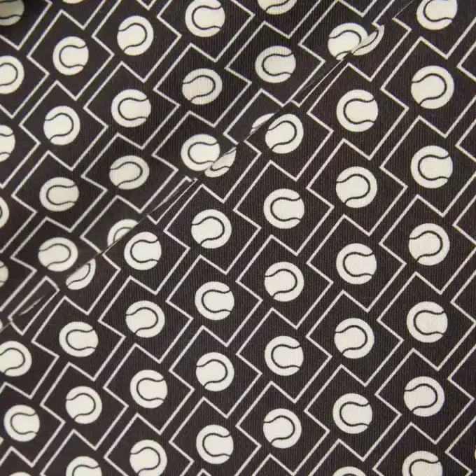 Camisa de algodão estampada de corte regular