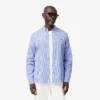 Camisa de algodão xadrez de corte regular para homem