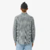 Camisa de algodão xadrez de corte regular para homem