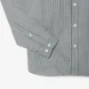 Camisa de algodão xadrez de corte regular para homem
