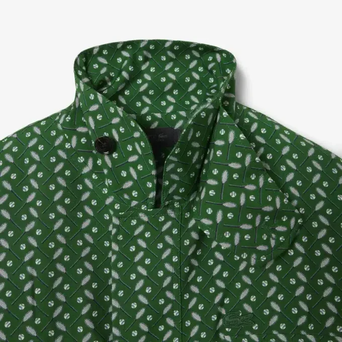 Camisa de cetim estampada com corte regular Runway