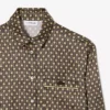 Camisa de cetim estampada oversized