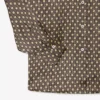 Camisa de cetim estampada oversized