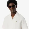 Camisa de corte descontraído com textura waffle para homem