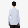 Camisa de corte justo em mistura de algodão e poliéster