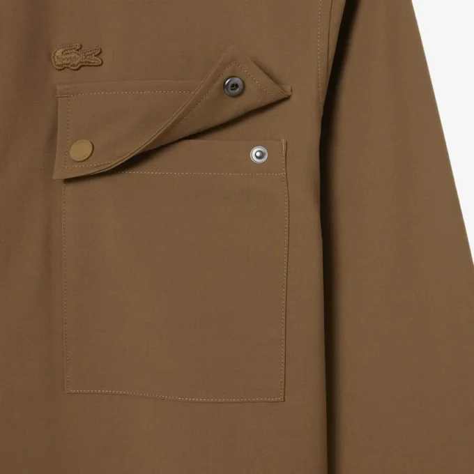 Camisa de corte regular em mistura de lã Runway The Blend