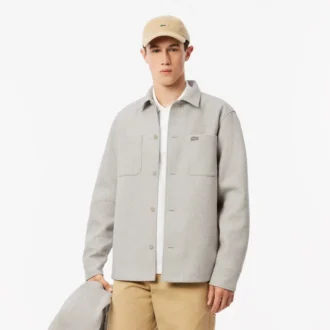 Camisa de flanela oversized para homem