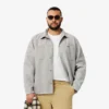 Camisa de flanela oversized para homem