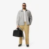Camisa de flanela oversized para homem