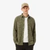 Camisa de flanela xadrez de corte regular para homem