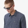 Camisa de flanela xadrez de corte regular para homem