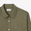 Camisa de flanela xadrez de corte regular para homem