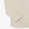 Camisa de flanela xadrez de corte regular para homem