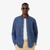 Camisa de ganga leve de corte regular para homem