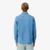 Camisa de ganga leve de corte regular para homem