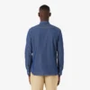 Camisa de ganga leve de corte regular para homem