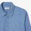 Camisa de ganga leve de corte regular para homem