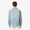 Camisa de ganga masculina com motivo paisagístico