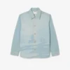 Camisa de ganga masculina com motivo paisagístico