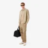 Camisa de ganga oversized em xadrez para homem