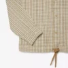 Camisa de ganga oversized em xadrez para homem