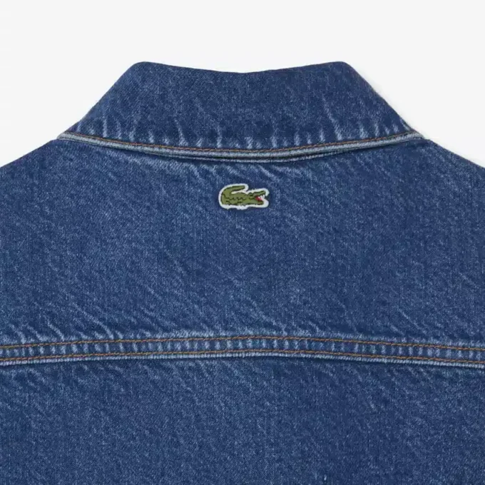 Camisa de ganga oversized para mulher