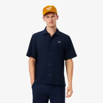 Camisa de golfe elástica estampada Ultra Dry para homem