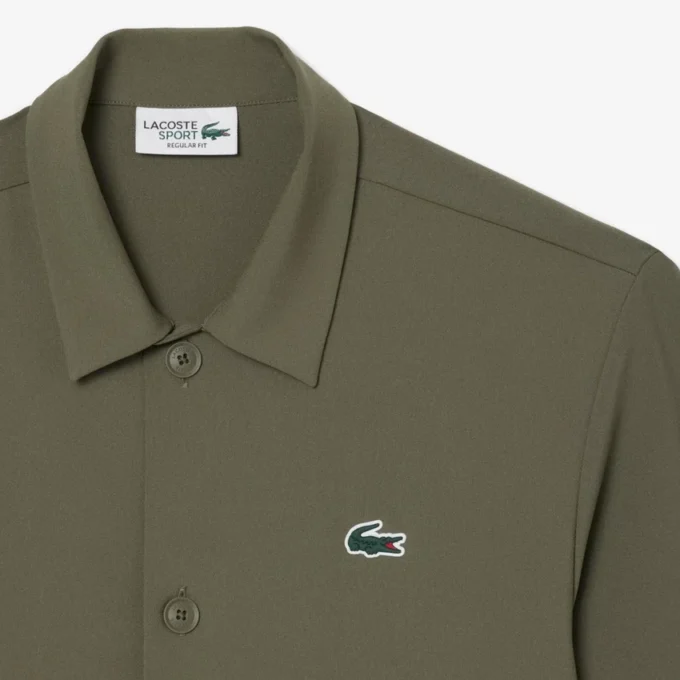 Camisa de golfe elástica estampada Ultra Dry para homem