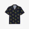Camisa de golfe masculina com corte regular Hawaii e proteção UV
