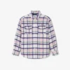 Camisa de lã acolchoada oversized para mulher