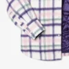 Camisa de lã acolchoada oversized para mulher