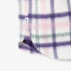 Camisa de lã acolchoada oversized para mulher