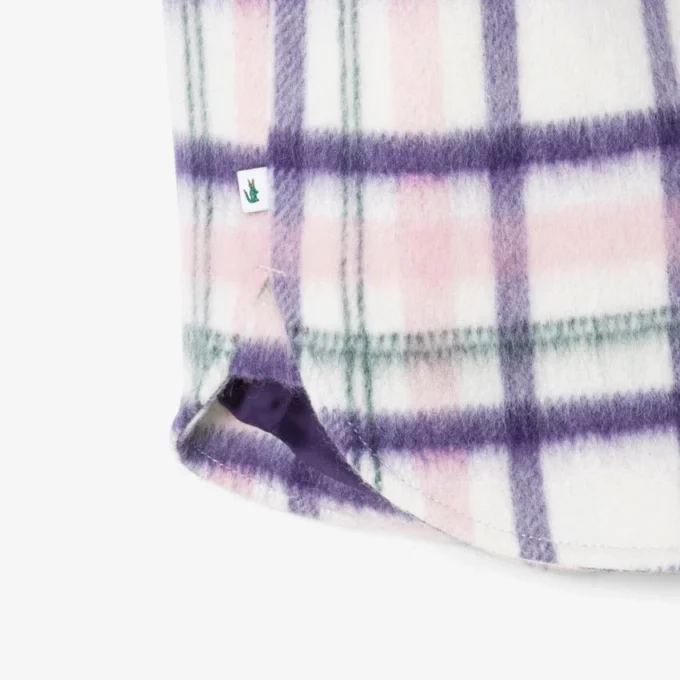 Camisa de lã acolchoada oversized para mulher