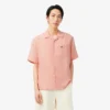 Camisa de linho de corte descontraído