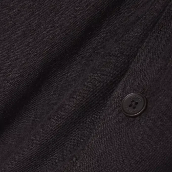 Camisa de linho de corte descontraído
