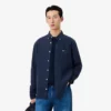Camisa de linho de corte regular para homem