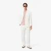 Camisa de linho de corte regular para homem