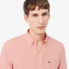Camisa de linho de corte regular para homem