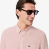 Camisa de linho de corte regular para homem