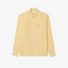 Camisa de linho de corte regular para homem
