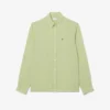 Camisa de linho de corte regular para homem