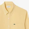 Camisa de linho de corte regular para homem