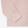 Camisa de linho de corte regular para homem